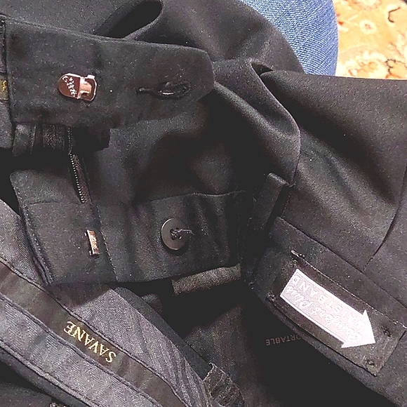 Savane Men's Dress Pants with cuff - Picture 7 of 9